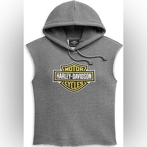 Harley-Davidson Women's Bar & Shield Sleeveless Pullover Hoodie